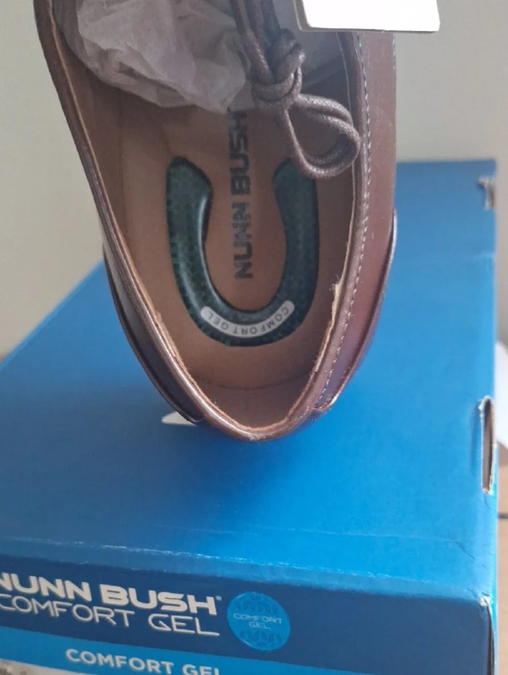 Nunn Bush Brown Leather Lace-Up Oxfords